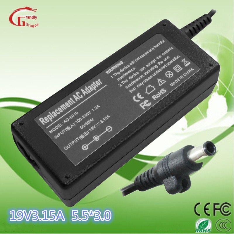 Samsung 19V 3.15A 60W 5.5*3.0mm Laptop AC Adapter