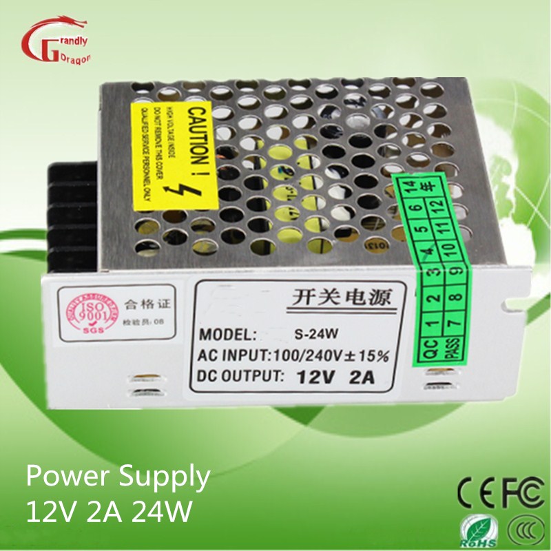 Power Supply 24W 12V 2A Ce RoHS Approved