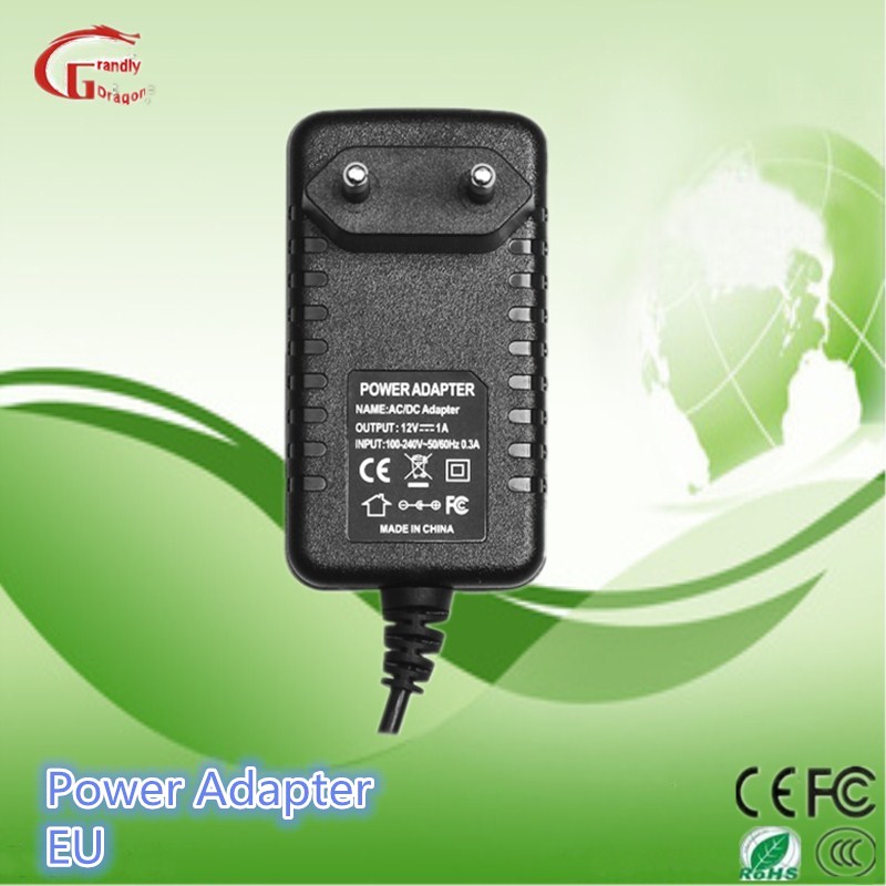 Wall Mount DC 12V1a 100-240V Tablet Charger Power Adapter